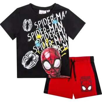 Chlapecké pyžamo Spider Man - licence Chlapecká letní souprava - Spider Man UE1107, černá Barva: Černá, Velikost: 104