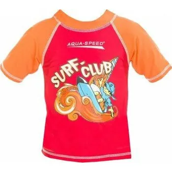 Surf Club tričko s UV ochranou červená velikost vel. 5