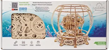 3D puzzle UGEARS 3D Puzzle Mechanické akvárium 325 dílků