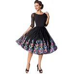 Glara Luxusní vyšívané vintage šaty 811989