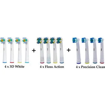 Náhradní hlavice k elektrickému kartáčku Detenix Náhradní hlavice k Oral-B 12 ks