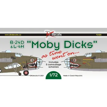 Plastikový model 1/72 B-24 & L-4H 'Moby Dicks' (5x camo)