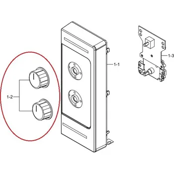 Příslušenství pro troubu Samsung DE64-02753A ovládací kolečko pro mikrovlnnou troubu