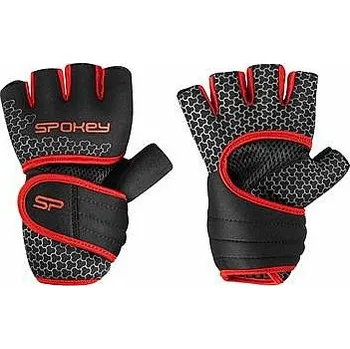 Fitness rukavice Spokey LAVA Neoprenové fitness rukavice, černo-červené, vel. XS/S - M vel. M