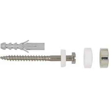 Hmoždinka Fischer Hmoždinka keramická sada k upevnění WC WNC 1 s bílou krytkou 2 ks