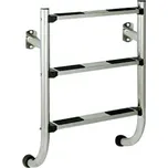 Spodní díl nerezového žebříku - 3 stupně (kotvení přírubou), AISI 304