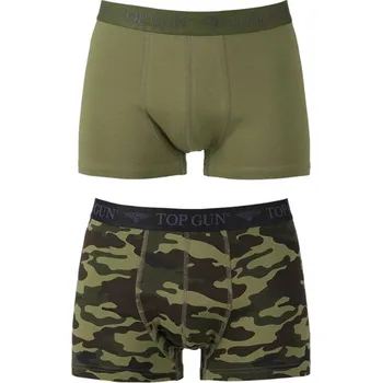 Boxerky Boxerky Mil-Tec TOP GUN Boxer Shorts set 2 ks OD/camo - XL