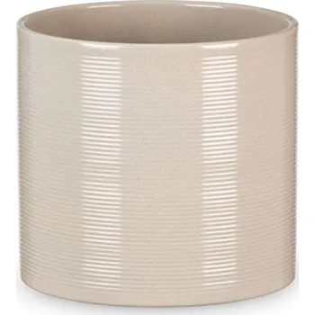 Obal na květináč Scheurich Obal keramický Sesame pr.14cm/828 krémový vroubkovaný