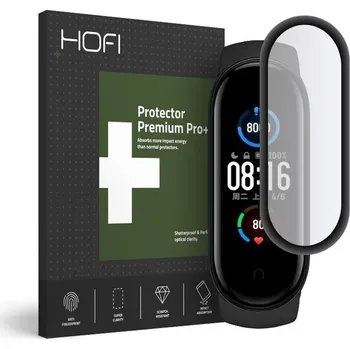 Příslušenství k chytrým hodinkám Ochranné sklo Hofi Hybrid Glass Xiaomi Mi Band 5 černá