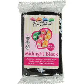Přisada na vaření a pečení FunCakes Marcipán Midnight Black 250 g
