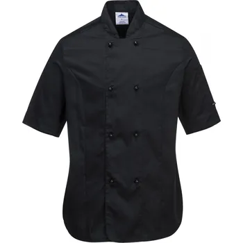 Gastro oděv Portwest Rachel s krátkým rukávem černý
