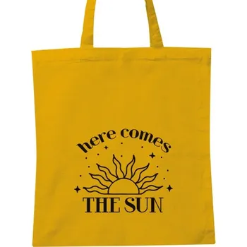 Nákupní taška Nákupní bavlněná taška s potiskem Here comes the sun