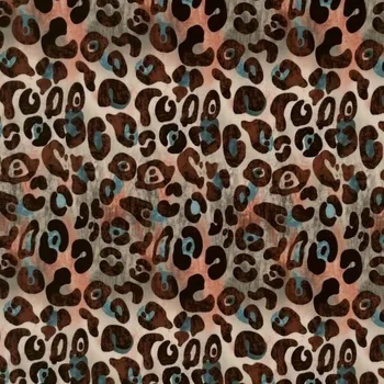 Šatovka béžovo-oranžová, zvířecí vzor, š.140