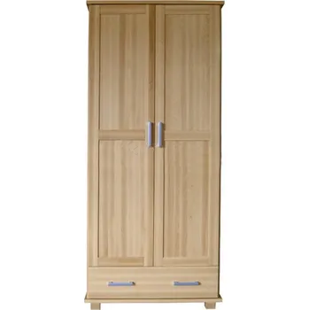 Obývací stěna Buková skříň BORA B2 s policemi a s tyčí Barevné provedení: Šedá.