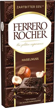 Čokoláda Ferrero Rocher Hořká čokoláda s lískovými oříšky 90 g