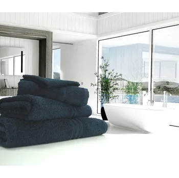 Ručník Froté ručník LinenHall Blue Label 500 gsm Navy Blue (modrá) Barva: Modrá - Navy Blue - BL, Velikost: 30 x 30 cm