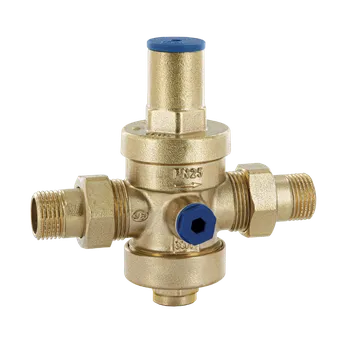 Instalatérský materiál OR - Officine Rigamonti - Itálie | Redukční ventil mosazný se šroubením vnější závit -- regulátor tlaku vody (redukčák na vodu) - 1" OR.0234.2