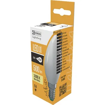 Žárovka EMOS Žárovka LED candle 6W(42W) 500lm E14 WW