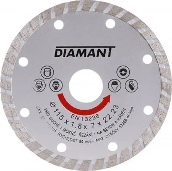 Řezný kotouč Festa Diamantový řezný kotouč Turbo 21135 (115x1,8x22,2mm)