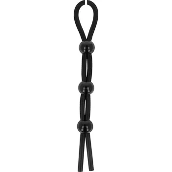 Ohmama Cord-Cock and Testicles Ring Black