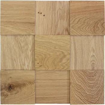 Obklad Wodewa VZOREK - DUB 100 (100 x 100 mm) - NA SAMOLEPÍCÍM PODKLADU, Broušený (olejovaný) - rozměr vzorku: 150 x 150 mm