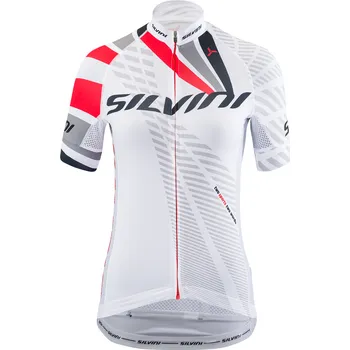 cyklistický dres Dres Silvini Team WD1402 white-red Velikost: XS