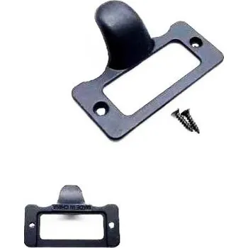 Úchytka na šuplík se jmenovkou - Černá 47 x 34 mm