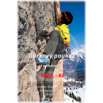 Dárková krabička Mammut Mammut Dárkový Šek 5000,- Kč Dárkový poukaz: 5000,- Kč, Varianta dárkového poukazu: Odeslání poštou