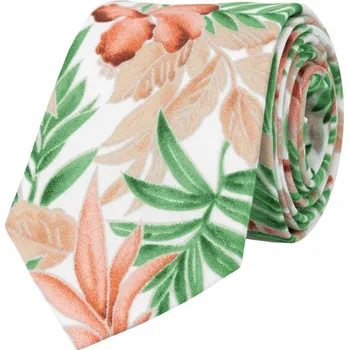 Kravata Bubibubi Bílá kravata Cantaloupe