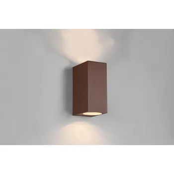 Venkovní osvětlení Trio 204269224 venkovní nástěnné svítidlo Roya 2x35W | GU10 | IP44 - rez + K nákupu nad 3000 Kč dárek zdarma