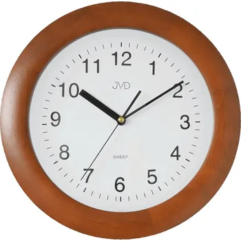 Dřevěné hodiny JVD NS7017.3 s plynulým chodem