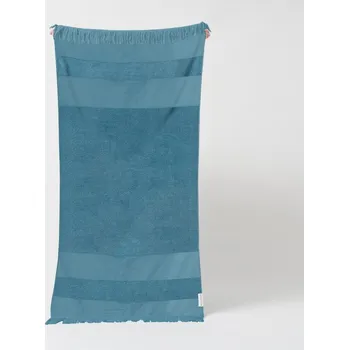 Osuška Modrá bavlněná plážová osuška Sunnylife Summer Stripe, 175 x 90 cm ID_1400271