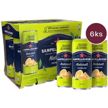 Limonáda Sanpellegrino Pompelmo (grapefruit), plech, 0,33l - 6 ks