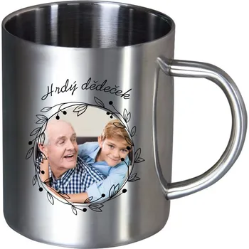 Nerezový hrnek Hrdý dědeček