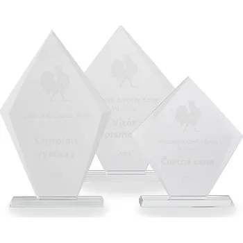 Cinkili Skleněná plaketa C28028 Označení: C, Výška: 140 mm x 190 mm