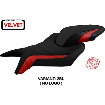 Moto sedlo TPZ Italia Potah sedla MV Agusta Brutale 800 (16-24) Fortuna special color velvet model potah sedla: bez loga 2BL (black)