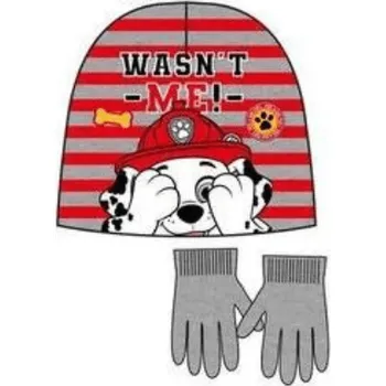 Čepice Sun City Tlapková patrola zimní čepice a rukavice šedá velikost čepice: 54cm