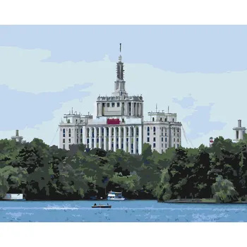 Malování podle čísel - Bukurešť Velikost: 40x50cm, Rámování: Pouze srolované plátno