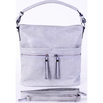 Středně velká šedá kabelka na rameno i crossbody ROMINA & CO D191/22