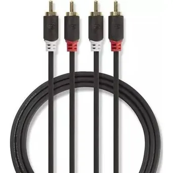 Audio kabel Kabel NEDIS 2xCINCH konektor/2xCINCH konektor 1m