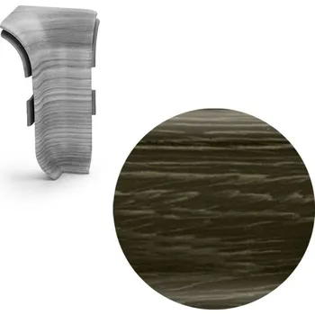 soklová lišta NOVÁK Vnitřní roh k soklové liště PVC dub pálený 56x23 flexibilní NGOU86