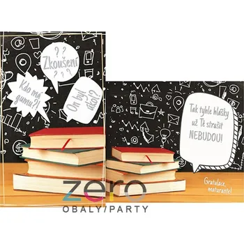 Přání s textem k ukončení studia + obálka - univerzální