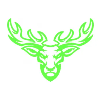 Samolepící dekorace SAMOLEPKA Jelen 006 (71 - Fluorescentní zelená) NA AUTO, NÁLEPKA, FÓLIE, POLEP, TUNING, VLASTNÍ TEXT, TISK, AUTOSAMOLEPKY.cz, POLEPY, OBRÁZEK, LOGO, SAMOLEPKY