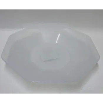 Talíř Tontarelli Talíř plast 8-hran 22cm - hluboký - průhledný - mléčný 807682ml