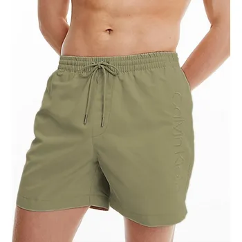 Pánské plavky Calvin Klein pánské plavky 718 olivové - Olivová / M