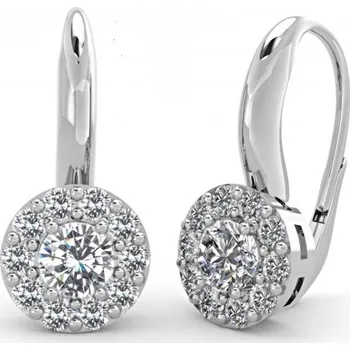 Náušnice Couple, Elegantní náušnice Kaira, bílé zlato se zirkony, 585-66-3-0264.1B00.0.00.001.08