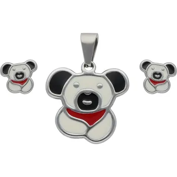 Souprava šperků Doria Set šperků z oceli stříb. PEJSEK K251