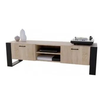 Televizní stolek Stolek RTV Aspect - dub bardolino/černá