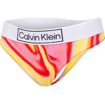 Kalhotky CALVIN KLEIN DÁMSKÁ TANGA THONG COLORFUL 000QF6774A 13F Velikost: S