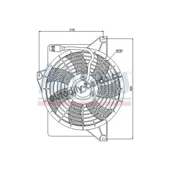 Chladič motoru Ventilátor chladiče klimatizace NISSENS 85372